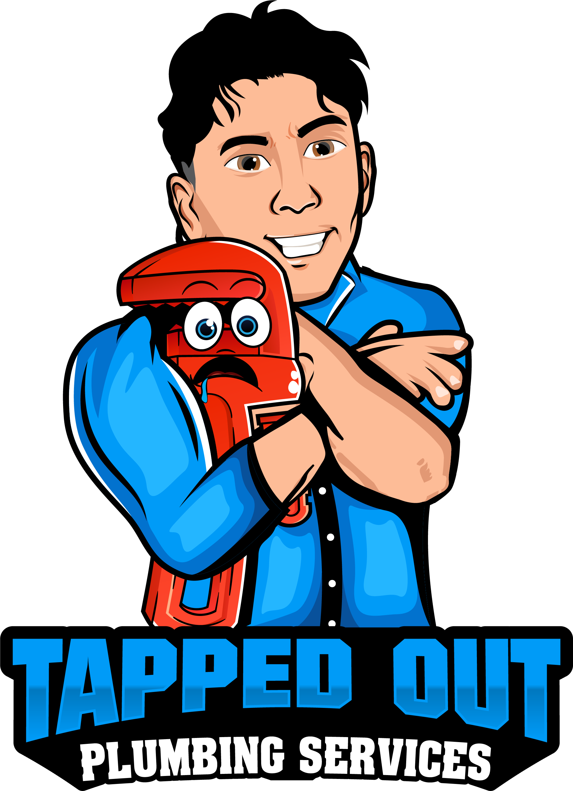 Tapped Out Plumbing mascot